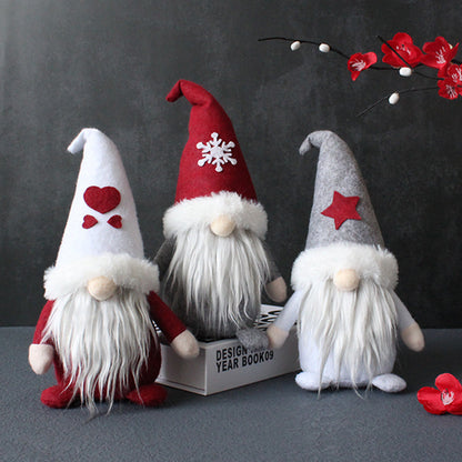 Weihnachtliche Wichtelfigur mit Mütze