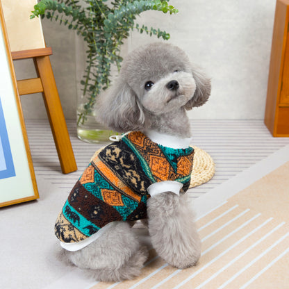 Fleece-Weste für Hunde mit nordischem Muster