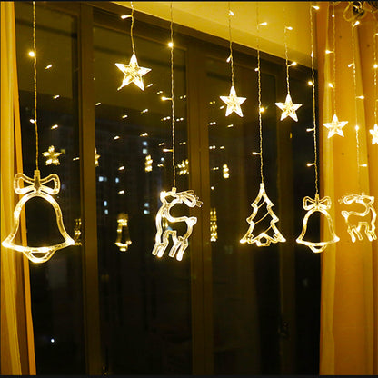 LED-Weihnachts-Vorhang-Lichterkette