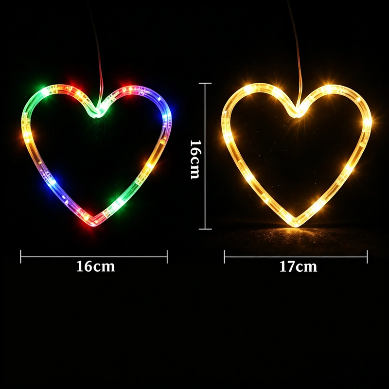 LED-Fenster-Deko-Licht mit Saugnapf