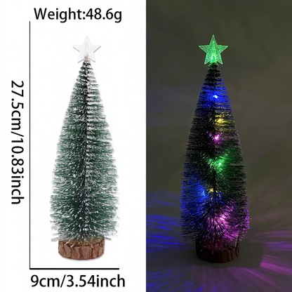 Mini-Weihnachtsbaum mit LED-Beleuchtung und Stern