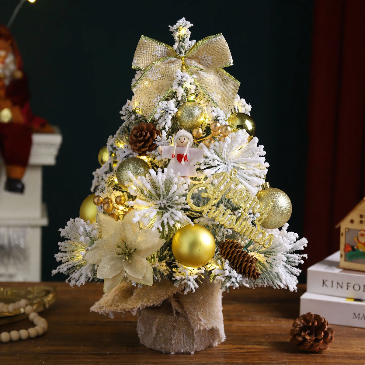 Künstlicher Tisch-Weihnachtsbaum mit Beleuchtung