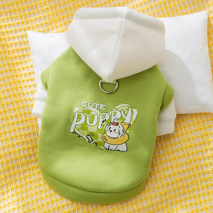 Kapuzen-Sweatshirt mit Cartoon-Design für Hunde und Katzen