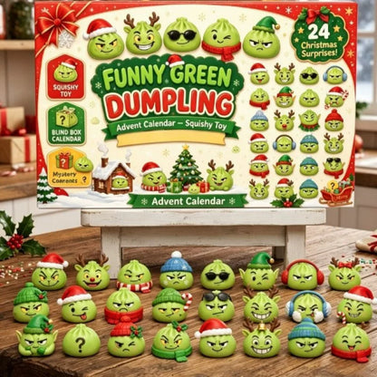 Weihnachts-Adventskalender mit 24 Überraschungs-Quetschspielzeugen