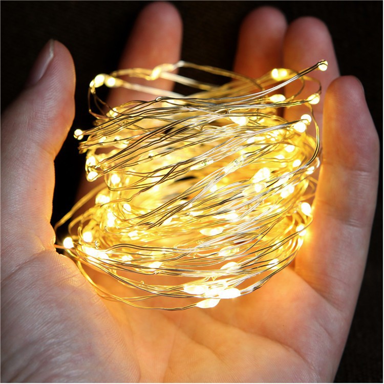 LED-Sternen-Lichterkette, Kupferdraht