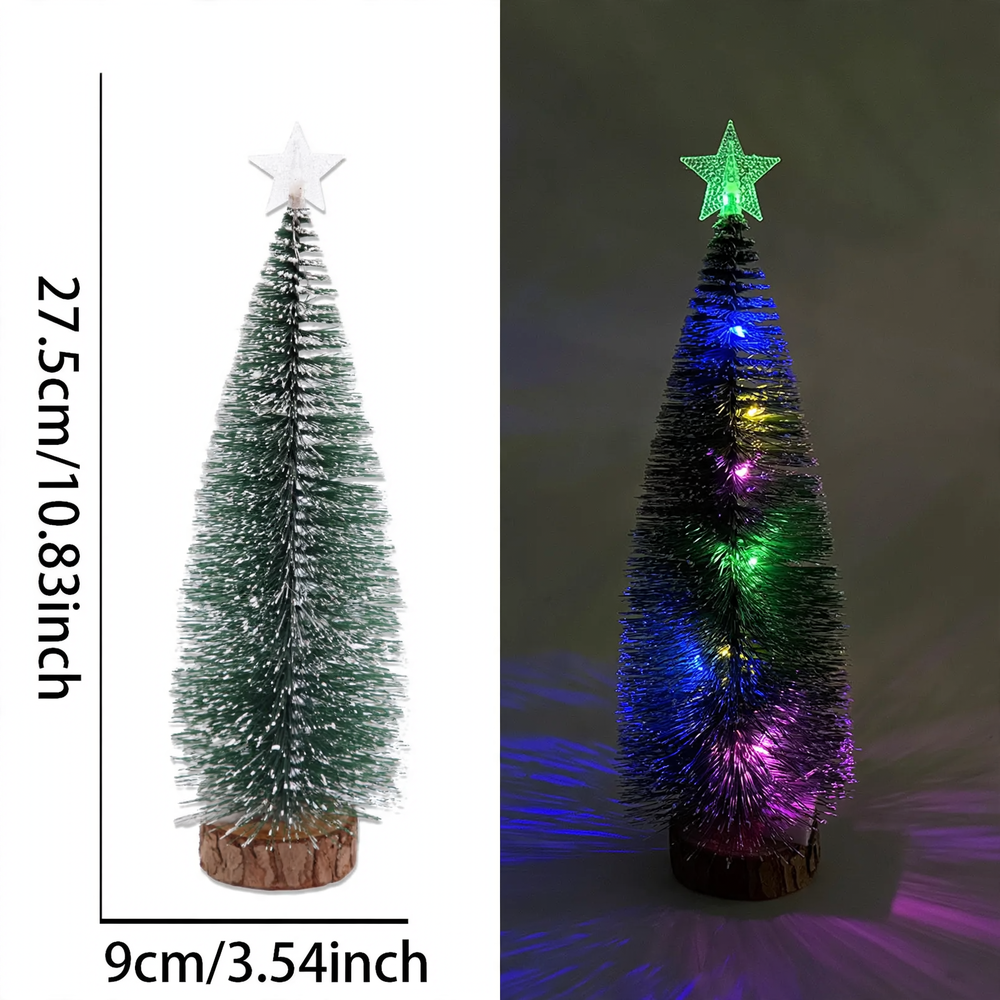 Mini-Weihnachtsbaum mit LED-Beleuchtung als Tischdekoration