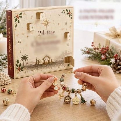 Weihnachts-Adventskalender mit DIY-Schmuckset