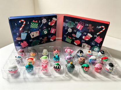 Dekorative Tier-Adventskalender-Box, Kunststoff