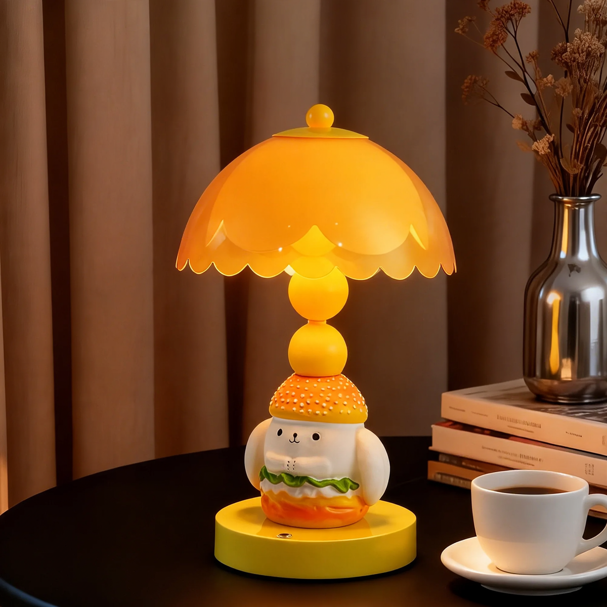 Hamburger-Hund Tischlampe mit LED-Touchschalter