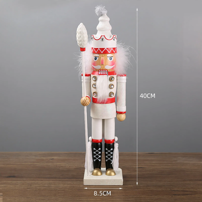 Dekorative Nussknacker-Soldatenfigur aus Kiefernholz