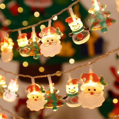 LED-Weihnachts-Lichterkette mit Motiven