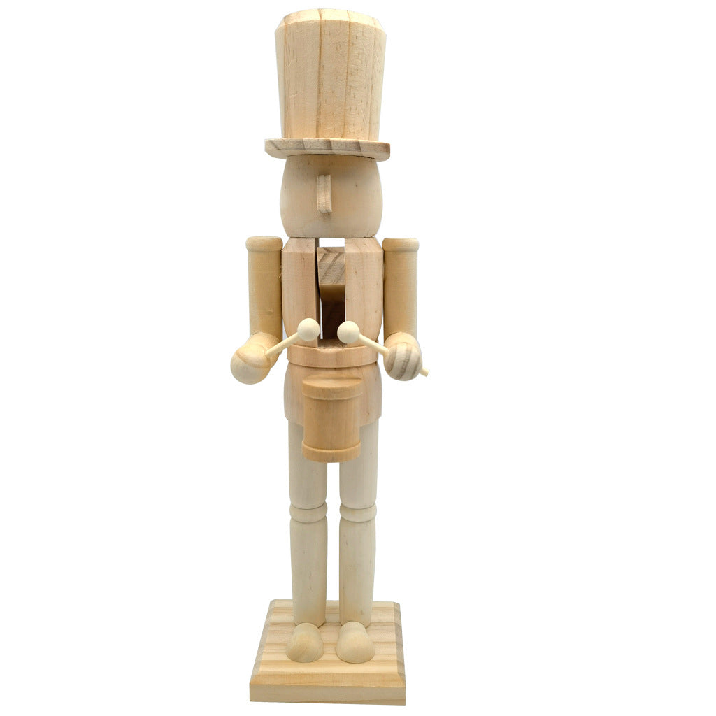 Nussknacker-Figur aus Holz, 38 cm, unbemalt