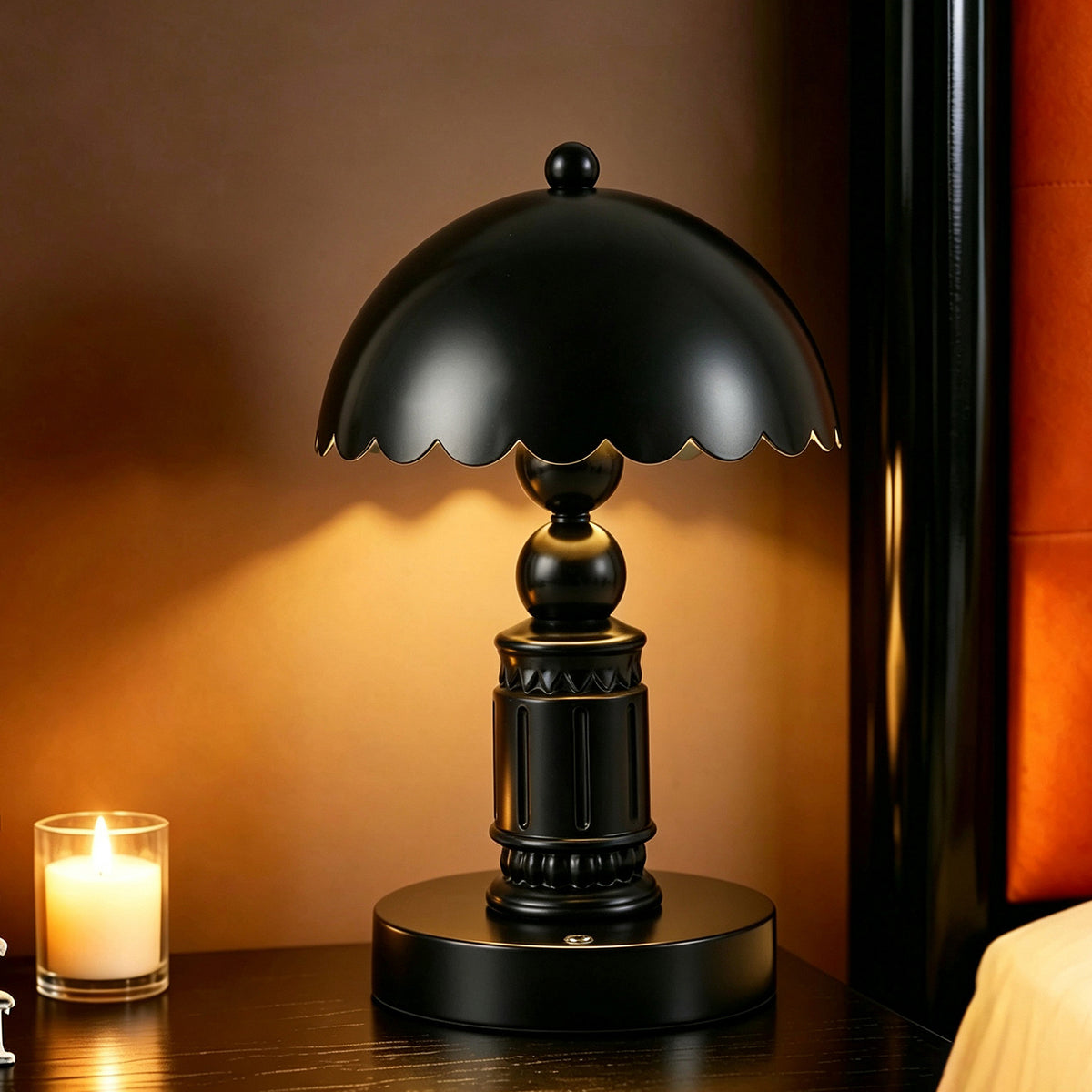 Französische Rokoko-Tischlampe mit Säulendesign