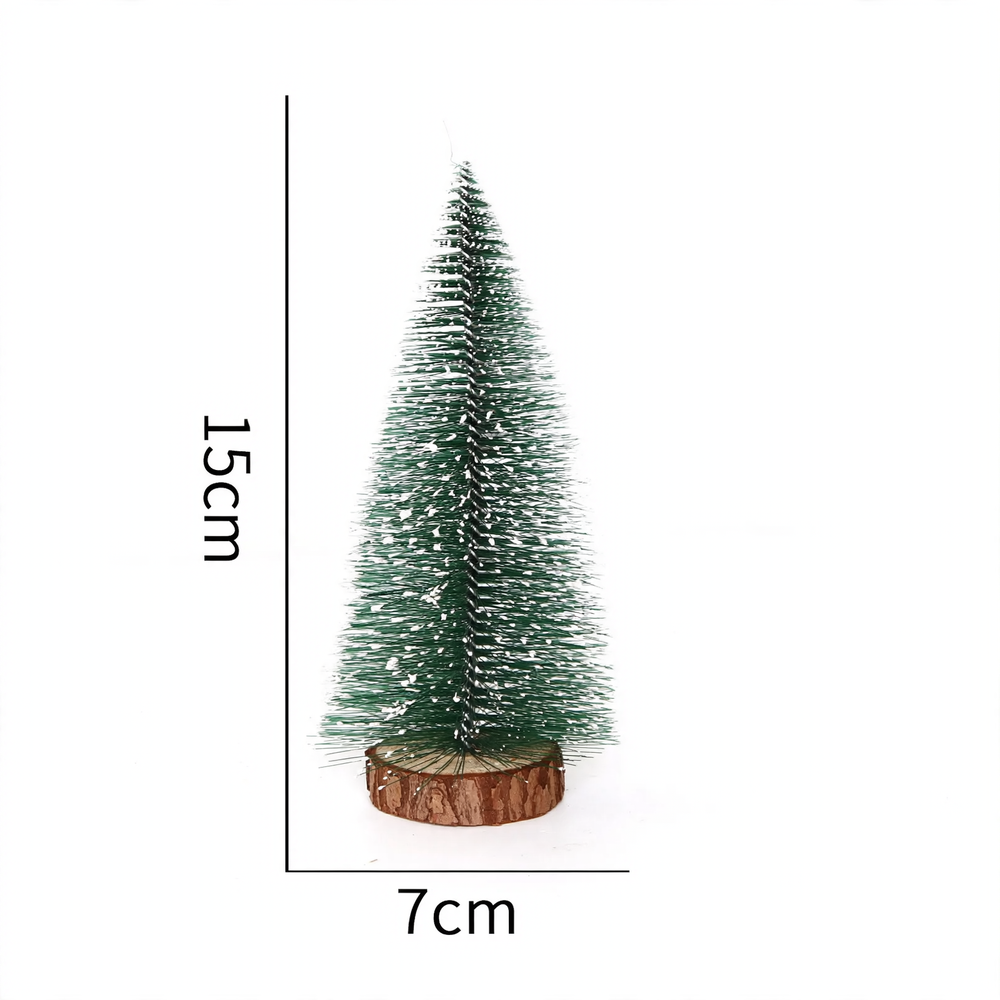 Mini-Weihnachtsbaum aus PVC, beschneit, verschiedene Größen