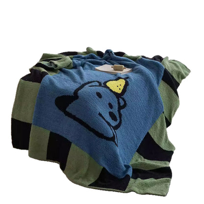 Weiche Kuscheldecke für Sofa und Büro, 130x170 cm
