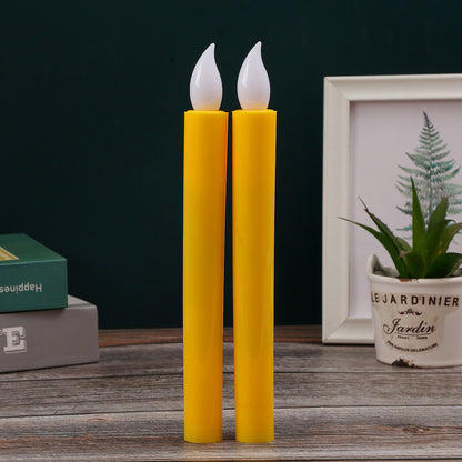 Zylindrische LED-Stabkerze aus Kunststoff