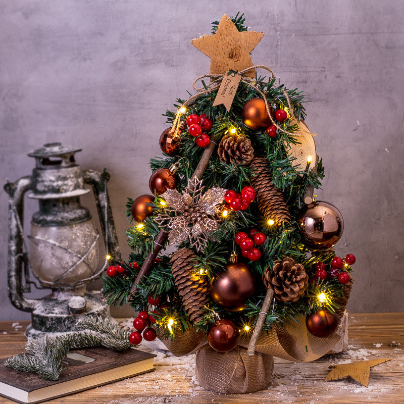 Mini-Weihnachtsbaum für den Tisch, 45 cm, mit Beleuchtung