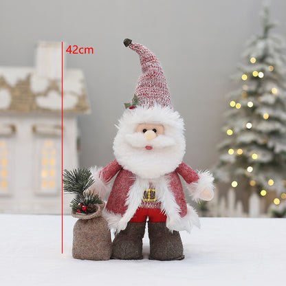 Dekorative Wichtelfigur in Rosa für Weihnachten