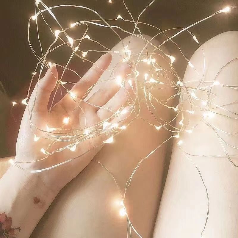 LED-Lichterkette mit Batteriebox für Dekorationen