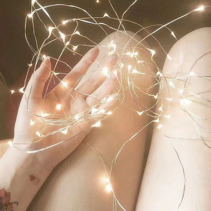 LED-Lichterkette mit Batteriebox für Dekorationen