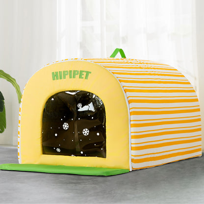 Großes Kühl-Iglu für Hunde, Oxford-Stoff, mit Eisbeutel