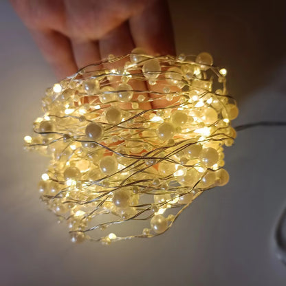 LED-Perlen-Lichterkette für Dekoration
