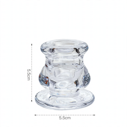 Glas-Kerzenhalter im europäischen Stil