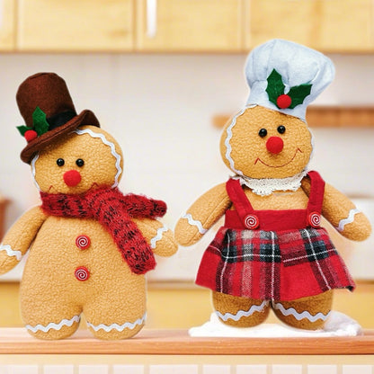 Dekorative Lebkuchenmann-Puppe für die Weihnachtszeit