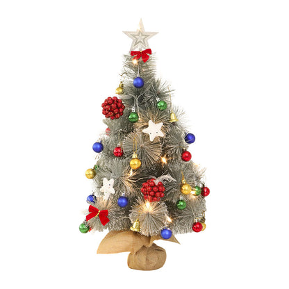 Mini-Weihnachtsbaum aus Kiefernnadeln, 60 cm, beleuchtet