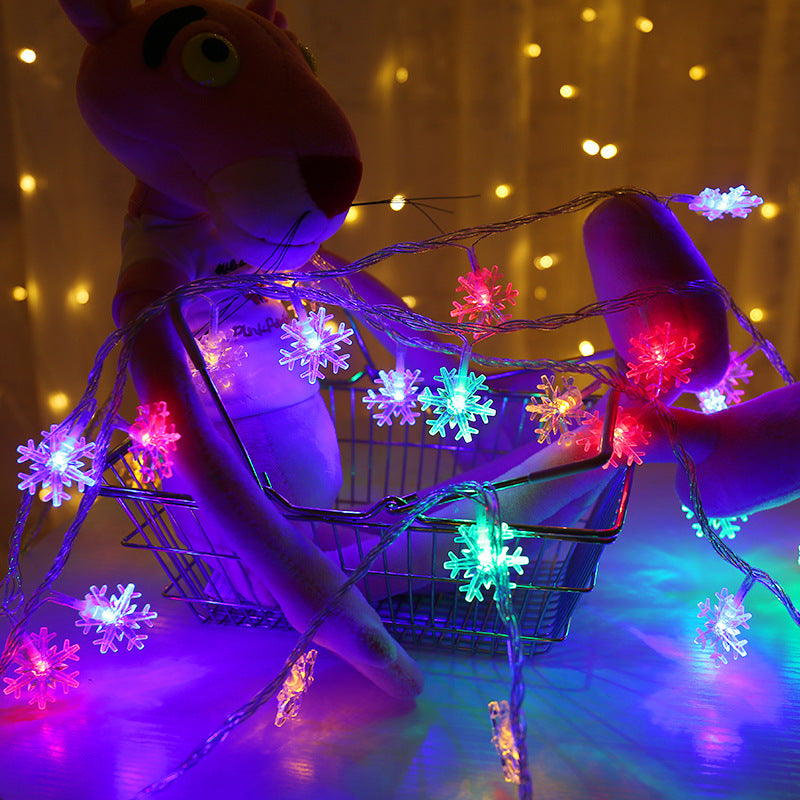 LED-Schneeflocken-Lichterkette, batteriebetrieben, Modell YL-XH