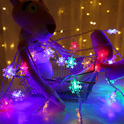LED-Schneeflocken-Lichterkette, batteriebetrieben, Modell YL-XH