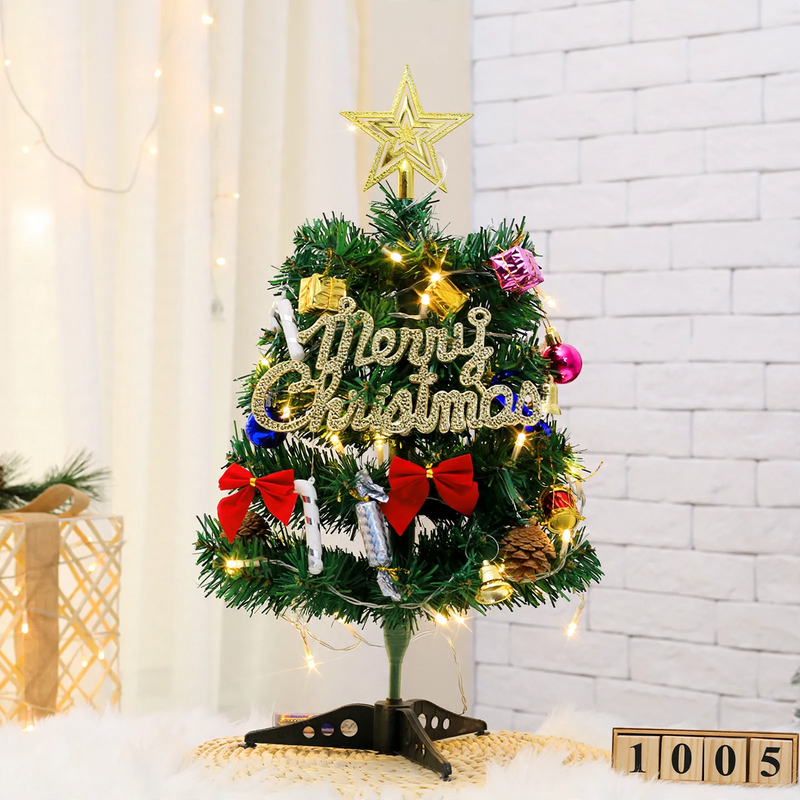 Mini-Weihnachtsbaum Set mit Beleuchtung
