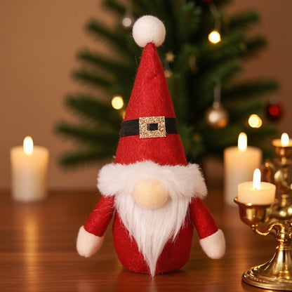 Stehende Weihnachts-Wichtelfigur mit Sternenmütze