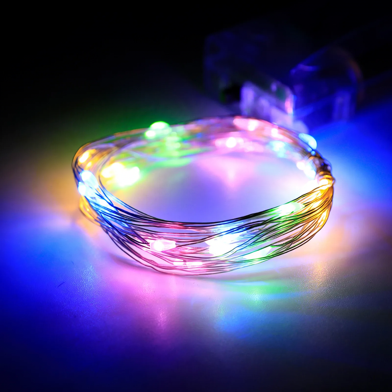 LED-Kupferdraht-Lichterkette mit Batteriebox