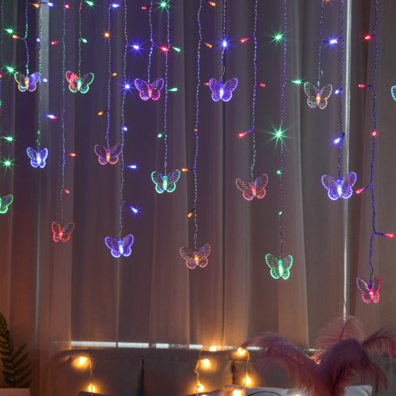 LED-Eiszapfen-Lichtervorhang für Fensterdekoration