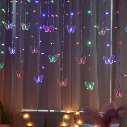 LED-Eiszapfen-Lichtervorhang für Fensterdekoration