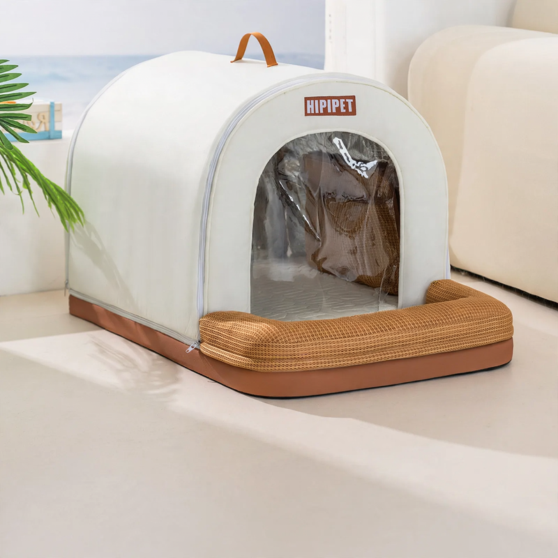 Kühl-Iglu für Haustiere, Polyester, mit Eisbeutel-Option