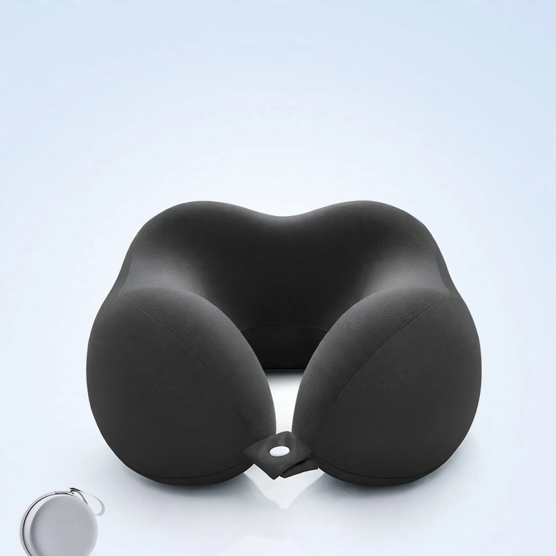 Memory-Foam U-Kissen mit 360°-Nackenstütze