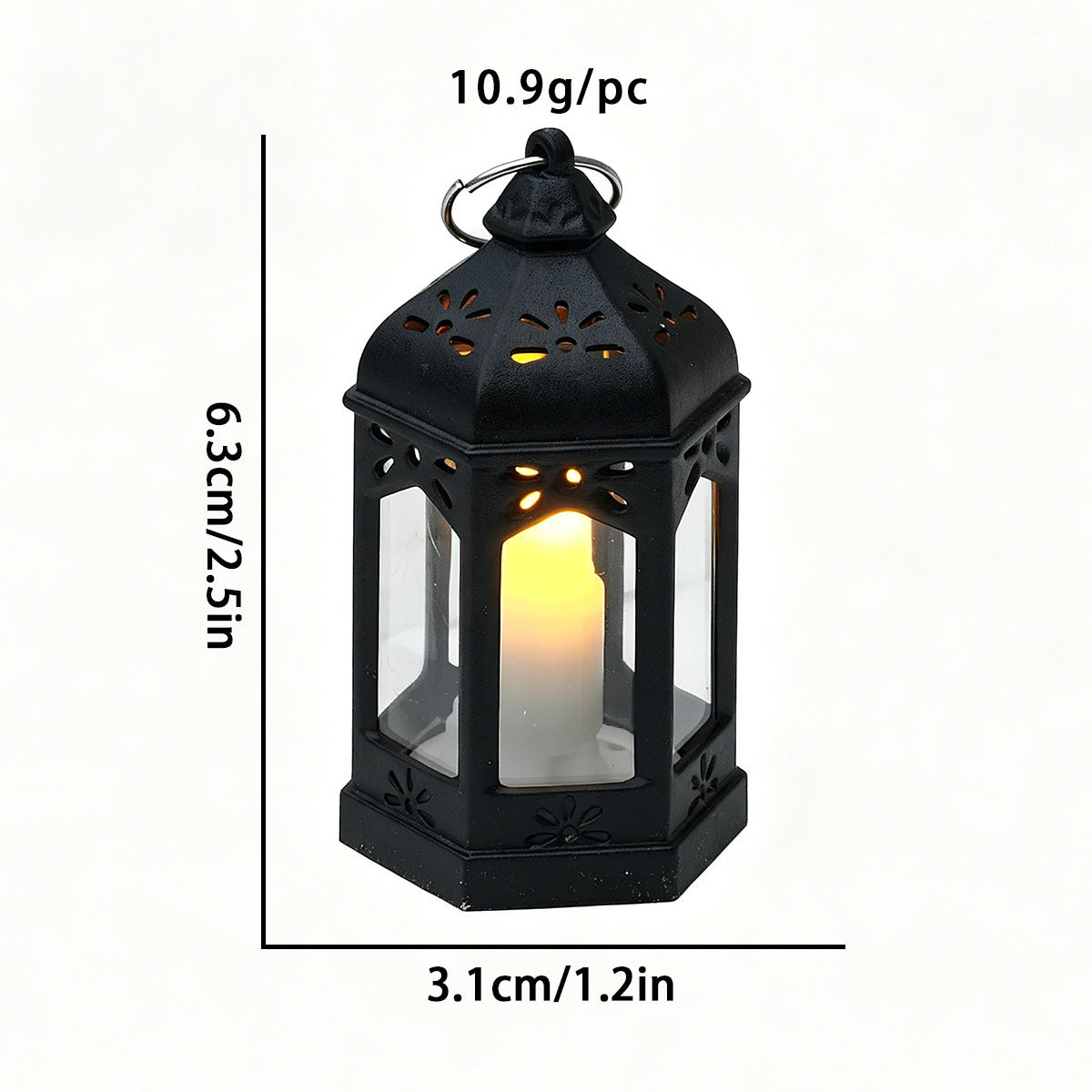 Dekorative LED-Laterne im Vintage-Stil