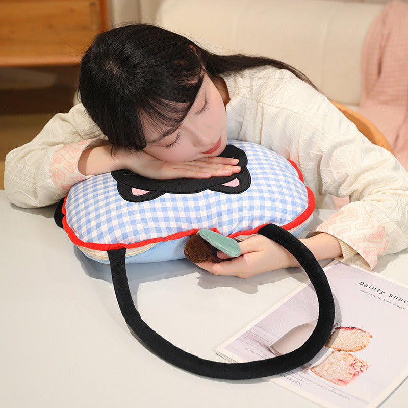Apfel-Kuschelkissen mit Decke, 2-in-1