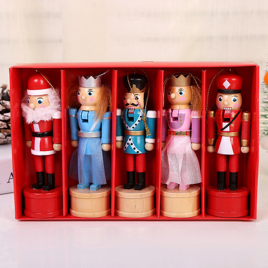 Nussknacker-Set, 12 cm, 5-teilig, Prinzessin-Design