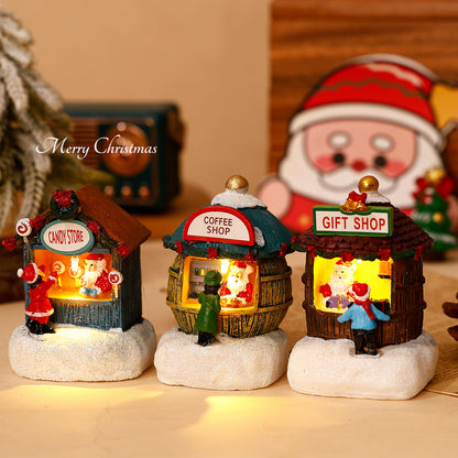Dekorative Weihnachtsfiguren aus Kunstharz
