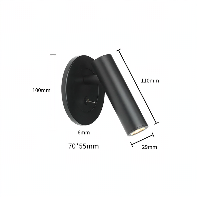 Minimalistische LED-Wandleuchte für das Schlafzimmer