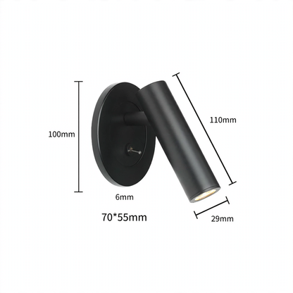 Minimalistische LED-Wandleuchte für das Schlafzimmer