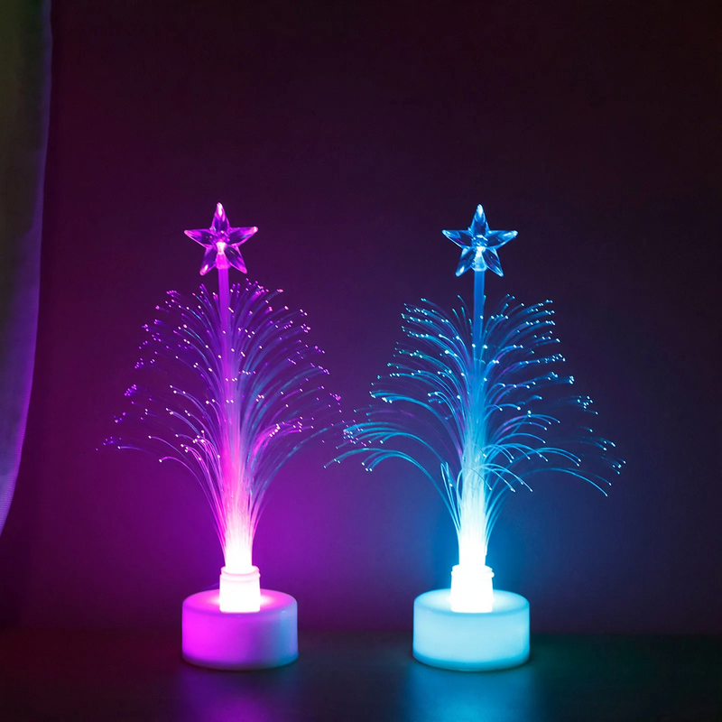 LED-Glasfaser-Weihnachtsbaum, 15 cm