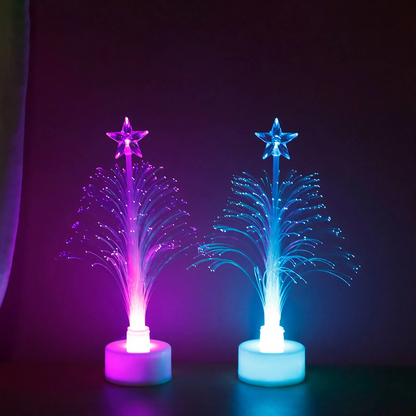 LED-Glasfaser-Weihnachtsbaum, 15 cm