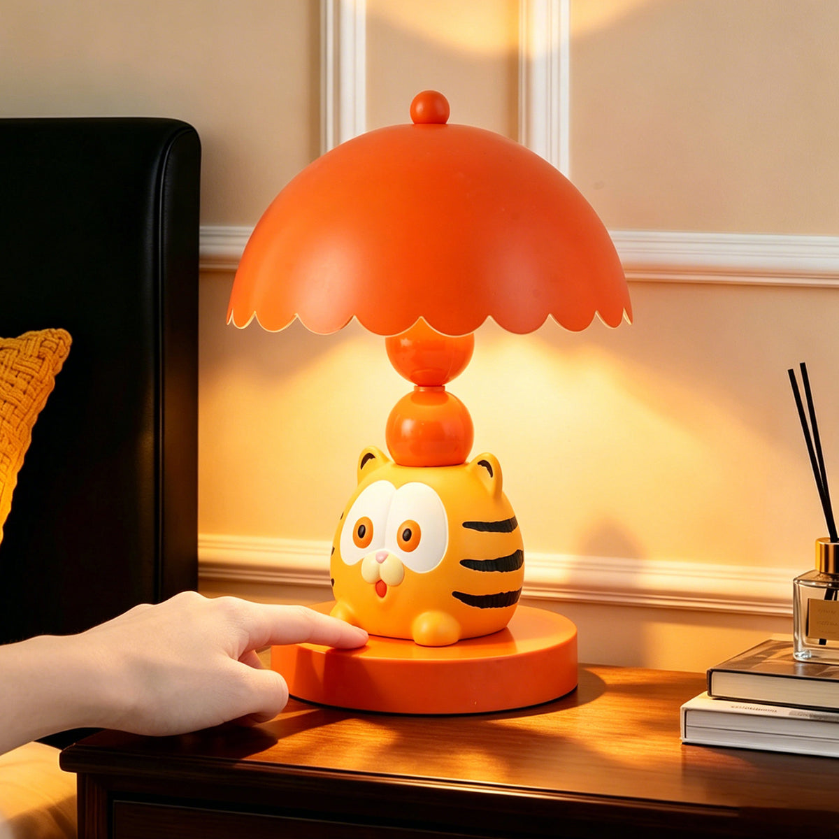 Garfield-Tischlampe mit Farbwechsel