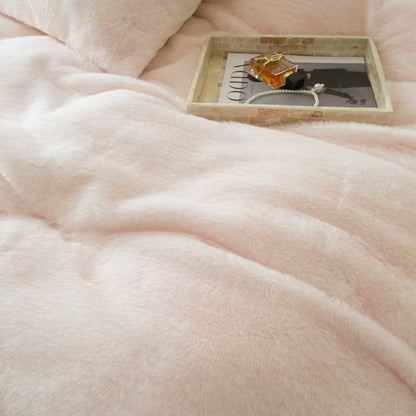 Milchfaser-Fleece Bettwäsche-Set, unifarben, verschiedene Größen