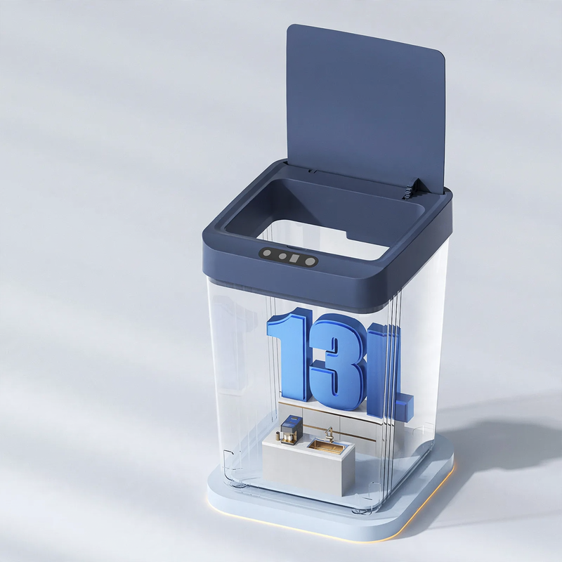 Intelligenter Sensor-Mülleimer 13–17 L eckig