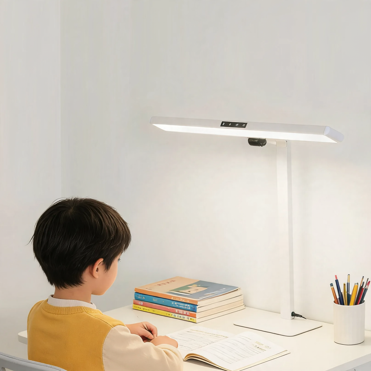 Augenschonende LED-Schreibtischlampe mit Vollspektrum